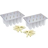 Progressive International White Freezer Pop Maker with Sticks, Set of 2