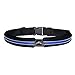 Double Pouch Runners Belt with Reflective Stripes – Black Blue