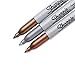 Sharpie Metallic Fine Point Permanent Marker, Assorted Colors, 3 Count (Pack of 3) Total 9 Markers