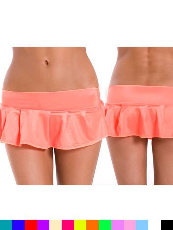 Sexy Pole Lap Dancer Pleated Mini Skirt   ONE SIZE