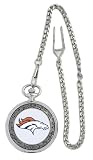 NFL Men's BO0082 Denver Broncos Hall Of Famer Pocket Watch with Chain
