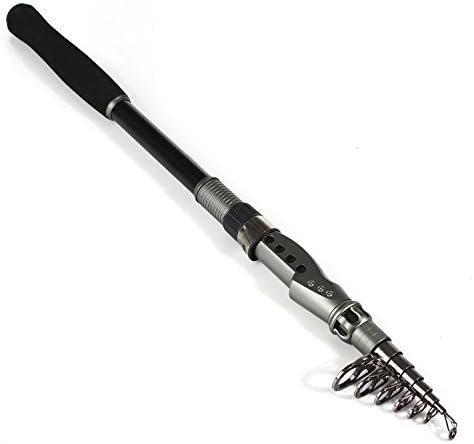 99% Carbon Fiber 1.8-3.6m Super Hard Telescopic Fishing Rod Casting Carbon Spinning Pole Carp - Black