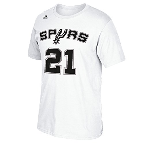 NBA San Antonio Spurs Tim Duncan #21 Men's 7 Series Name & Number Short Sleeve Tee, XX-Large, White