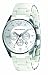 Emporio Armani Gents Chronograph Sport Watch, Round Case Stainless Steel Bracelet with White Silicone covering.