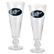 Washington Wizards NBA 2pc Pilsner Glass Set with Basketball on stem - Oval Logo by Great American Products
