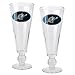 Washington Wizards NBA 2pc Pilsner Glass Set with Basketball on stem - Oval Logo by Great American Products