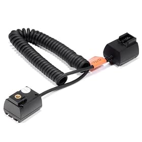 Flexible Extension Flash TTL Off-Camera 2-Hot-Shoe Cord Cable for Sony DSLR Camera and Speedlites, Can Be Used Approximately 3m / 9.8 Feet Away From the Camera