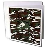 Lee Hiller Designs Camouflage - Forest Camouflage - Greeting Cards-12 Greeting Cards with envelopes