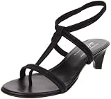 Donald J Pliner Women's Vinod Sandal,Black/Distress Metallic,9 M US