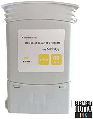 Straightouttaink Compatible HP 80 Yellow Ink Cartridge 350ml