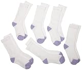 Fruit Of The Loom Girls 7-16 6 Pair Crew Socks
