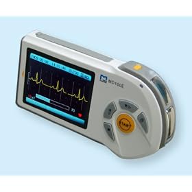 ChoiceMMed MD100E Colour Portable Handheld ECG EKG Heart Monitor Deluxe Set