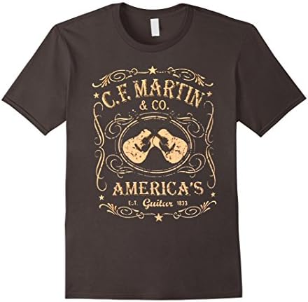 Men's Martin Dual Guitars Vintage T-Shirt 2016 2XL Asphalt