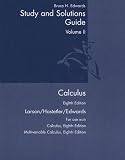 Calculus: Student Study And Solutions Guide Vol. 2