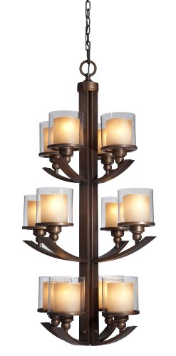 cyber Monday Artcraft AC1250 Transitional Chandelier DistressedB005I0CQ2M
