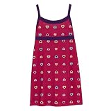 Girls' Xhilaration Jersey Tank Nightgown - Pink Hearts