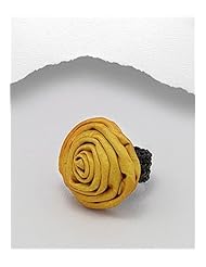 Yellow Cotton Waxed Thread Ring