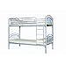 Lynton (Corfu) Single 3FT Metal Bunk Bed - Can split into 2 3FT Beds