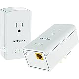NETGEAR Powerline 500 1-Port Extra Outlet Essentials Edition Starter Kit (XAVB5421)