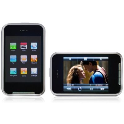 8 GB MP4/MP3 Player with FM Radio, Camera, Voice Recorder, USB Portable, and 2.8-inch Touchscreen