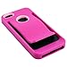 Celljoy Case compatible with Apple iPhone SE, iPhone 5S, iPhone 5 [Slim Clip] Hybrid [TPU Skin/ Hard PC Shell with Beltclip] Phone Cover with Belt Clip / Credit Card / Money Clip - (Hot Pink)