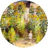 Claude Monet Garden At Veheuil Magnet