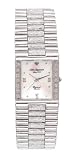 Jules Jurgensen Men's 7884W Silver-Tone Diamond Dress Watch