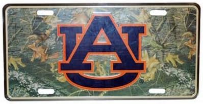 NCAA Auburn Tigers Car Tag (Camo)