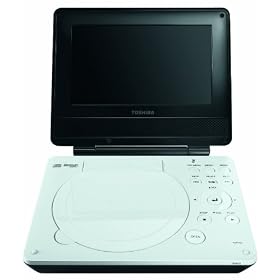 Toshiba SDP74 7-inch Widescreen Portable DVD Player - White