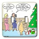 Rich Diesslins Funny Christmas Cartoons - Bad Christmas Present Idea - Funniest Home Videos - Light Switch Covers - double toggle switch