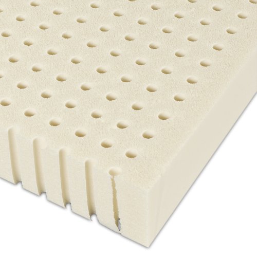 Serenia Sleep Dunlop Latex 2Inch Easy Flip Mattress Pad Topper with