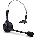 Naztech Wireless Multipoint Bluetooth Headset for Apple & Android Devices - Retail Packaging - Black