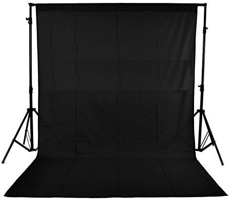 Kamural Black Screen Backdrop Background Fancierstudio Collapsible Backdrop Background for Photography,Video and Television 6 x 9FT / 1.8 x 2.8M