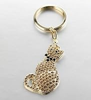 Autograph Diamant&eacute; Cat Keyring