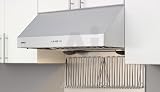 Zephyr Power Series AK7000AS Tempest I Pro-Style Under-Cabinet Canopy Hood with 600 CFM Internal Blower, 3 Speed Electronic Touch Controls, 2 Halogen Lamps and Stainless Steel Baffle Filters: 30 in. Width