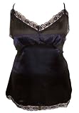 Satin & Lace Trim Camisole for in plus sizes 22-30. available in 5 colours