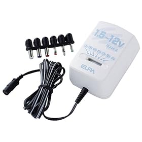 【クリックで詳細表示】ELPA ACアダプター300 ACD-01