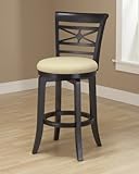 Hillsdale Kingstown Black Swivel Bar Stool