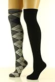 Noble Mount Womens Premium Over The Knee Socks - 2 Pack