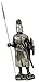 Crusader Knight Statue Electroplated Nickel Cold Cast Resin Statue 7