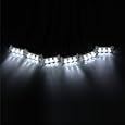Koolertron 18 LED Emergency Vehicle Strobe Lights for Front Grille/Deck - White