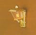 Dollhouse Miniature Gold Coach Lamp