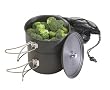 Texsport Black Ice Hard Anodized Steamer Set