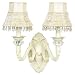 Turret Wall Sconce with Ivory Skirt Dangle Shade