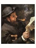 Portrait of Claude Monet Reading Art Giclee Poster Print by �douard Manet, 18x24