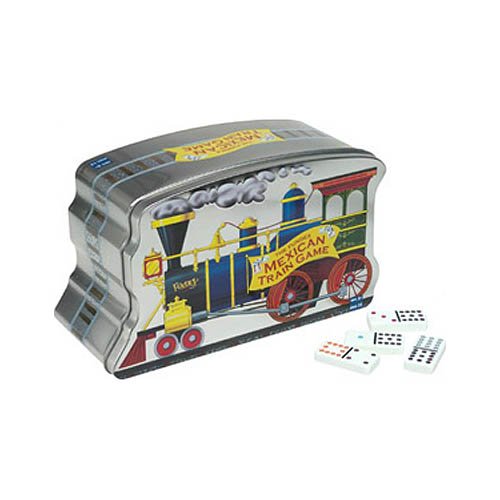 Childrens Toyshop  Toys : Mexican Train Dominoes in Tin