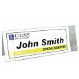 C-Line Large Rigid Plastic Name Tent Holder, Clear, Heavyweight , 4.25 x 11 Inches, 25-Count (87507)