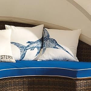 Set of Two Swordfish Outdoor Outdoor Throw Pillows - Frontgate