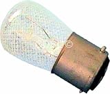 Lamp:25W bc B22D clear pygmy 240V universal appliance bulb microwaves etc.