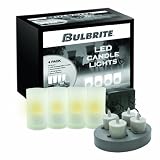 Bulbrite LED/CANDLE4 Rechargeable Glass Vase LED Candles, 4 PK 41NIvG01vLL. SL160 Bulbrite LED/CANDLE4 Rechargeable Glass Vase LED Candles, 4 PK